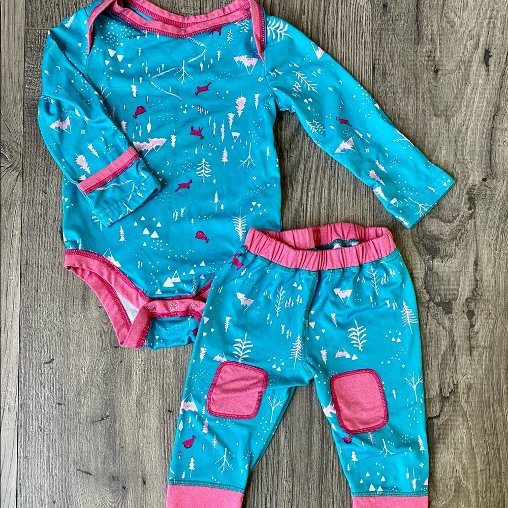Baby girl Patagonia Matching Onesie & Pant set
